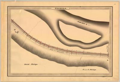 Erie Canal Survey, Florida showing Philips and Road to Rotterdam 