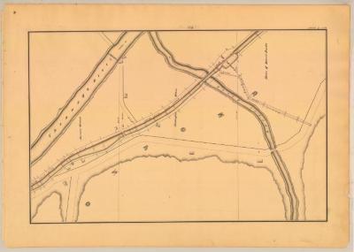 Chenango Canal Survey, Oxford showing Bartle Brook and Lock No. 99. 