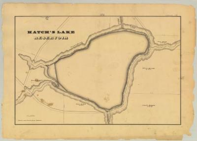 Chenango Canal Survey, Madison showing Hatch’s Lake Reservoir and Wescott