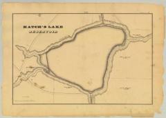 Chenango Canal Survey, Madison showing Hatch’s Lake Reservoir and Wescott