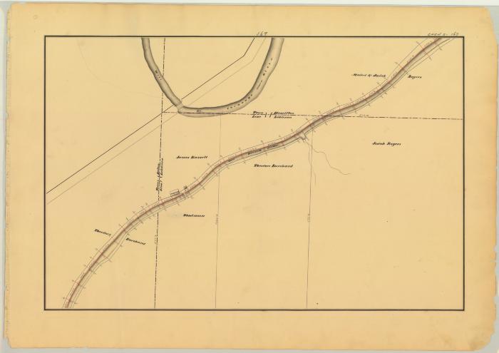 Chenango Canal Survey, Eaton showing West Branch Feeder, and the Eaton, Lebanon and Hamilton Town Lines 