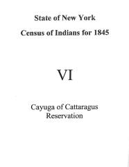 Cayuga Section of the Population Census of Indian Reservations, 1845