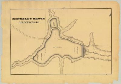 Chenango Canal Survey, Madison showing Kingsley Brook Reservoir and Campbell 