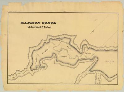 Chenango Canal Survey, Madison showing Madison Brook Reservoir and Simmons 