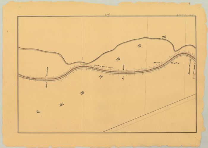 Chenango Canal Survey, Lebanon showing Bradley Brook Feeder, Hatch and Sherrill 