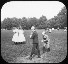 New York City. Central Park. Children playing ball