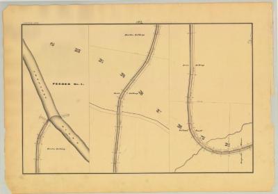 Chenango Canal Survey, Sherburne showing Feeder No. 1 and Lathrop 