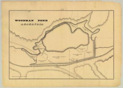 Chenango Canal Survey, Madison showing Woodman Pond Reservoir and Welton 