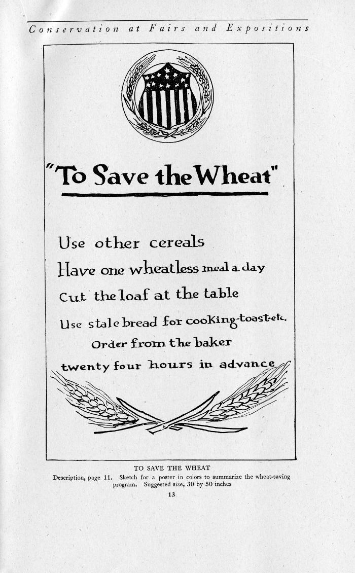 World War I - To Save the Wheat Poster