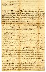 Letter from John Leake to Robert W. Leake, 1774