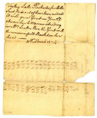 Personal document, 1772