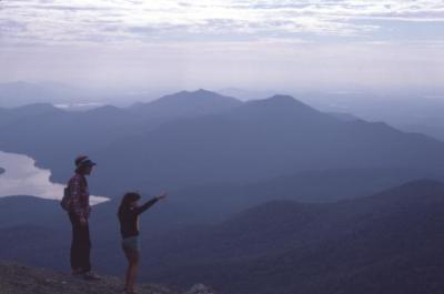 Hikers out on Gore Mountain, 1970