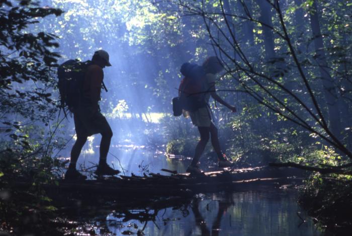 Hiking on Long Island, 1990's