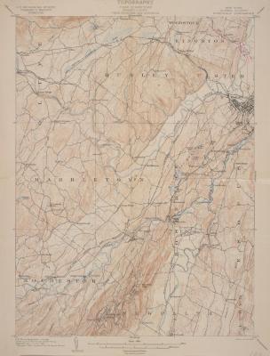 Map of the Rosendale Quadrangle, Ulster County, New York