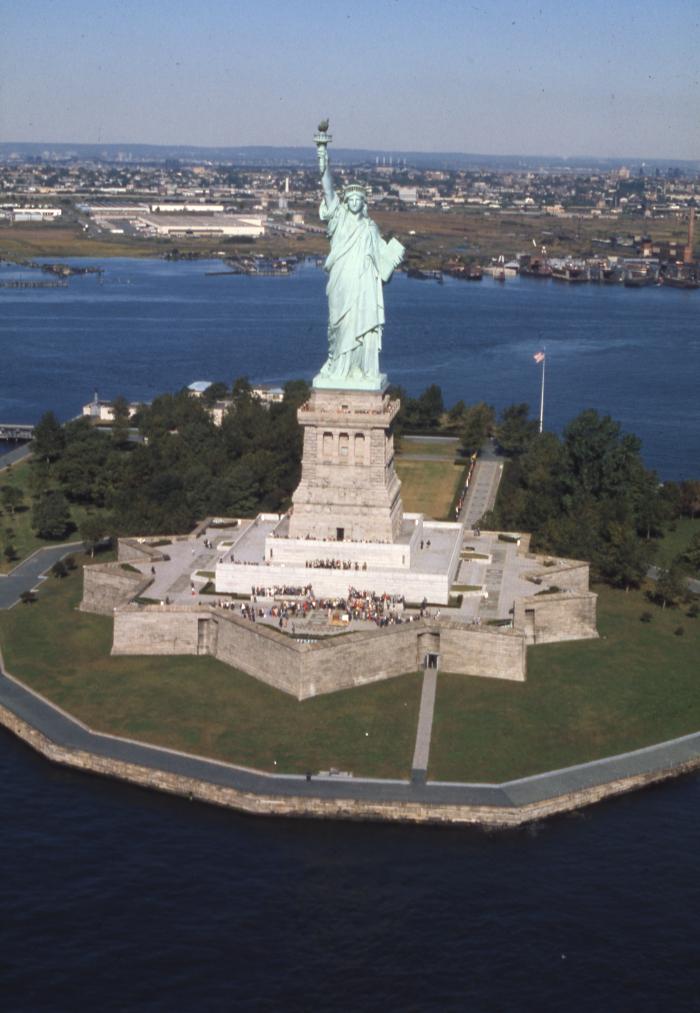 Statue of Liberty from the air