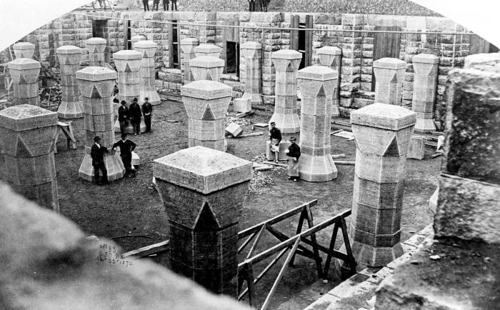 Condition of the work on the new Capitol. Albany, NY. Photograph No. 33. November 22, 1870