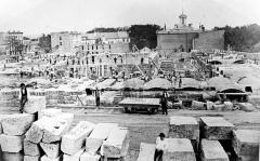 Condition of the work on the new Capitol, Albany, NY. Photograph No. 30. September 2, 1870