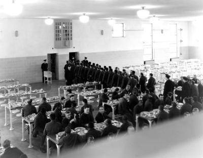 Dining Hall, Clinton Prison, ca. 1950