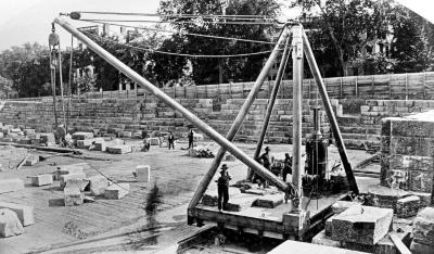 Condition of the work on the new Capitol. Albany, NY. May 30, 1870