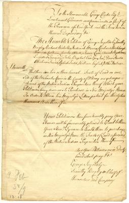 Petition of George Ingoldesby and others, for leave to purchase land on the Mohawk river