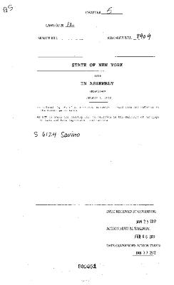 NYS Bill and Veto Jackets: 2012, Chapter 5