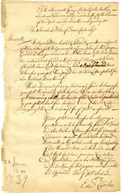 Petition of Edward Clark, praying for an additional grant of 400 acres