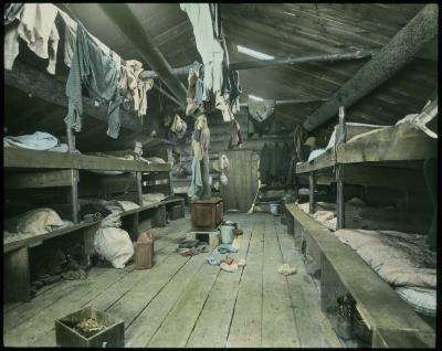 Sleeping Quarters at a Lumber Camp. Near Woodhull Lake, Herkimer co. [sic], N.Y.