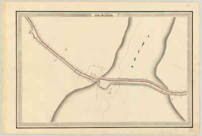 Erie Canal Survey, Salina showing swamp and unidentified stream