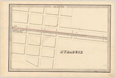 Erie Canal Survey, Salina showing City of Syracuse