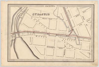 Erie Canal Survey, Salina showing City of Syracuse