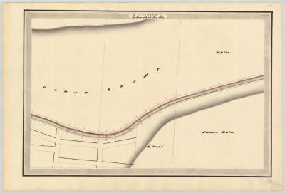 Erie Canal Survey, Salina showing Cedar Swamp