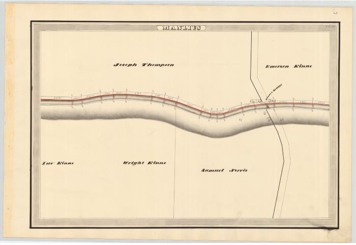 Erie Canal Survey, Manlius showing Joseph Thompson and Kinne