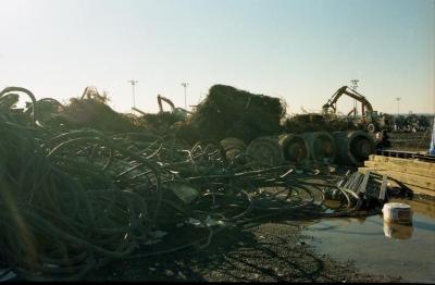 Sorting field at Fresh Kills for large materials