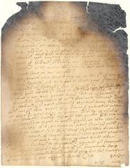Letter from Director General Stuyvesant to unknown addressee