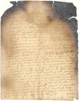 Letter from Director General Stuyvesant to unknown addressee
