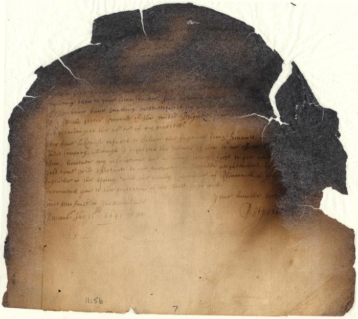 New Amsterdam, November 15, 1647. Letter. Director Stuyvesant to Governor Winthrop; complaints against New Haven