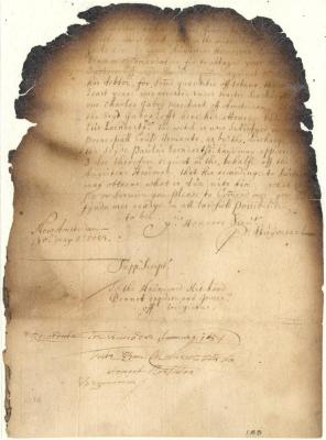 Letter from Director Stuyvesant to Richard Bennet, Governor of Virginia