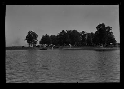 Public campsite along the St. Lawrence River