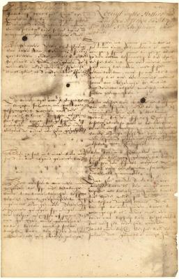 Abstract of a letter from the burgomasters and schepens of New Amsterdam to the directors of the WIC