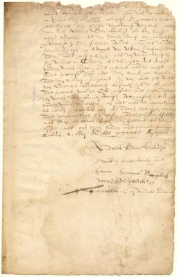 Letter from Andries van der Sluys to Director Stuyvesant