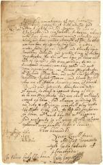 Letter from John James to Petrus Stuyvesant