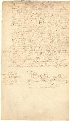 Letter from Andries van der Sluys to Petrus Stuyvesant