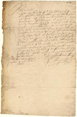 Letter from Stuyvesant to a French commander