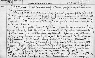 N.Y.S.F.I.C. Form 12: Supplement to Form, Establishment 2219