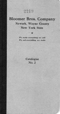 Catalogue No. 2 of Paper Specialties Manufactured by Bloomer Bros. Company