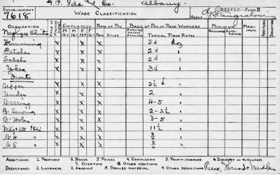 N.Y.S.F.I.C. Form 3: Wage Classification, Establishment 7618