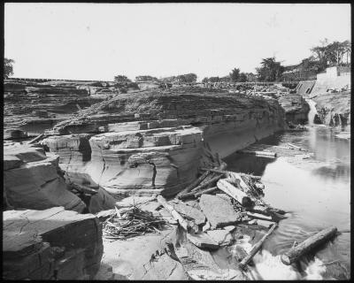 Hudson River at Glens Falls in Summer