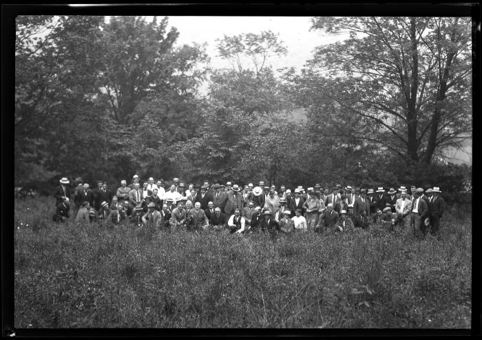 Members of Western N.Y. forestry tour at Hemlock Lake