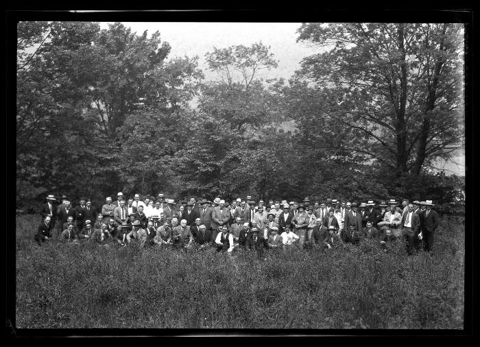 Members of Western N.Y. forestry tour at Hemlock Lake