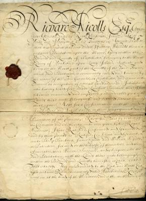 Deed from Governor Nicolls to Philip Pinkney, James Everts and others